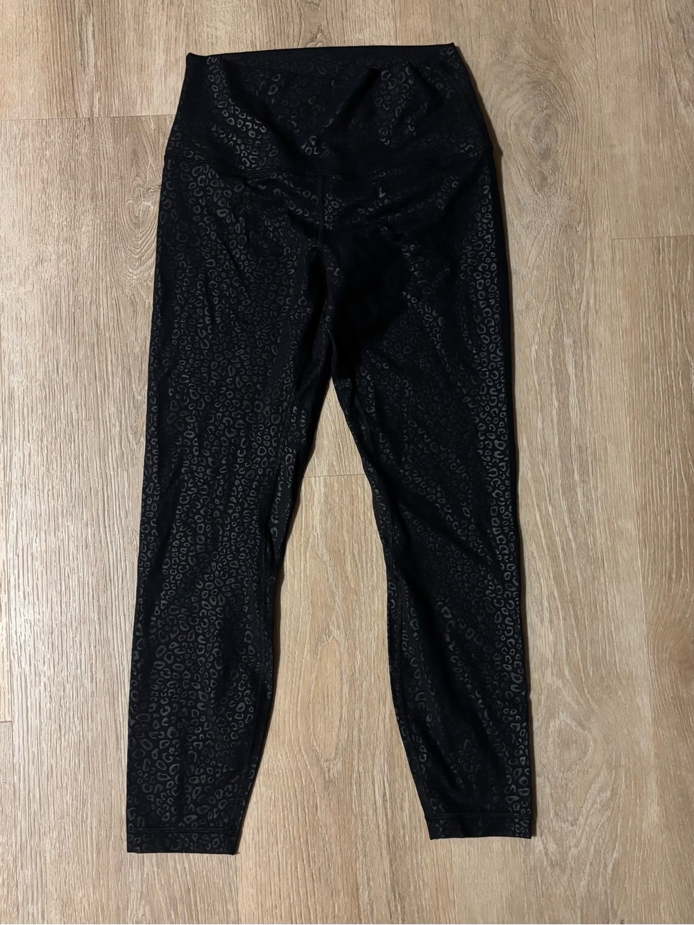 lululemon athletica Black Subtle Leopard Print Leggings